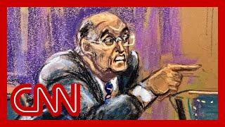 'He's losing it': Courtroom sketch artist describes Giuliani's behavior inside court