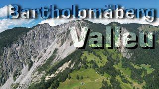 Valleu - Bartholomäberg von oben