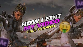 HOW I EDIT MY PUBG LOBBY VIDEO IN AFTER EFFECTS | FULL TUTORIAL | BLACK EDITS | PUBG MOBILE EDIT
