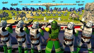 Commander Doom's CLONE ARMY FORTRESS Under Siege! - Men of War: Star Wars Mod