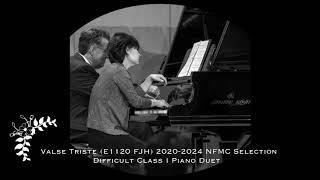 "Valse Triste" 2020-2024 NFMC Selection. Difficult Class I Piano Duet published by The FJH Music Co.