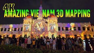 Mãn nhãn màn trình diễn Vietnam 3D Mapping cực đẹp [Full Light Show]