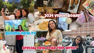 Surprising my sister+ 2024 Vision board Pointless vlog‍️