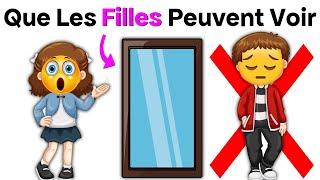 Seul Les Filles Peuvent Voir Ce Que Reflète Le Miroir