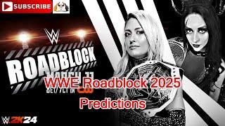 WWE Roadblock 2025 Giulia vs. Stephanie Vaquer Winner Takes All match,  Predictions WWE 2K24