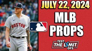 Top 3 MLB Player Prop Pricks for Prizepicks | Monday 7/22/2024 | Win Big Today!