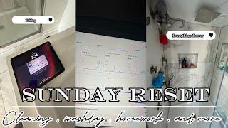 SUNDAY RESET  ️ || selfcare, cleaning, school work, washday