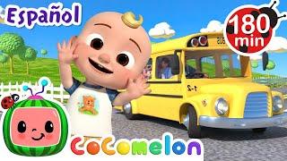 Las ruedas del autobús con CoComelon  | Caricaturas para bebés | CoComelon en Español