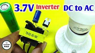 Rangkaian inverter sederhana dengan Baterai 3.7V