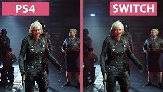 Wolfenstein 2 – PS4 vs. Nintendo Switch Frame Rate Test & Graphics Comparison Docked Mode