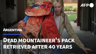 Daughters scale Argentine peak to retrieve dead father's backpack | AFP