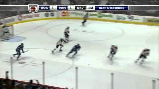 Raffi Torres Big Hit on Tomas Kaberle - Canucks Vs Bruins(February 26, 2011)