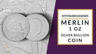 2023 'Myths & Legends' Merlin 1 oz Silver Bullion Coin