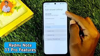 Auto Ear Pickup Call in Redmi Note 11 Pro , Redmi Note 11 Pro Auto Ear Pickup Call Setting