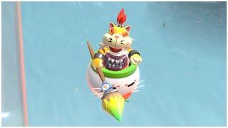 Cat Bowser Jr. LAUGHS AT YOU when you take damage - Bowser's Fury