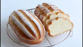 [손반죽]분유향 나는 더블 밀크 하스브레드 만들기(Double Milk Hearth Bread Recipe)｜샌드위치빵, 식사빵