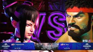 Efarjeon (Juri) vs Jfrisco (Ryu) | SF6 Beta 2 Ranked 