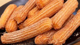 CHURROS ECONÔMICO COM SÓ 1 OVO - FICA SEQUINHO E SABOROSO- MELHOR  CHURROS DA VIDA- DIKA DA NAKA