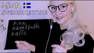 Swedish Language Lesson  Soft Spoken ASMR Teacher roleplay