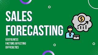 Sales forecasting