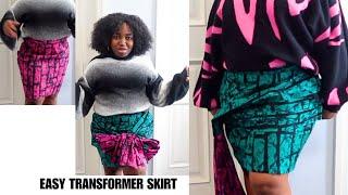 DIY TRANSFORMER SKIRT | One skirt four ways