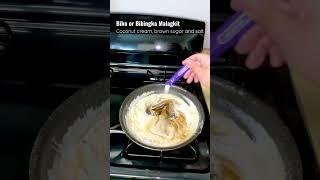 Biko(Bibingka Malagkit) #biko #filipino #food #simple #easy #yummy #snack #dessert #shorts #youtube