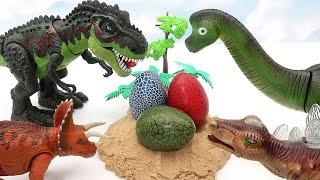 Who's Dinosaur Eggs? Jurassic World Dinosaur Born In Dinosaur Eggs Toys 공룡 알 부화 티라노