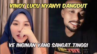 Kinoy lucu nyanyi dangdut di depan mardoyok || nhicoi