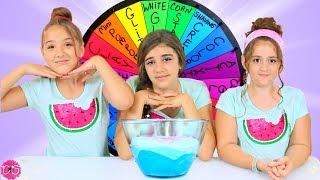 MYSTERY WHEEL OF SLIME CHALLENGE PART 2!!  SLIME SMOOTHIE EDITION!!