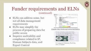 Electronic Laboratory Notebooks: More than Notes