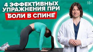 Эффективные упражнения при боли в спине //16+