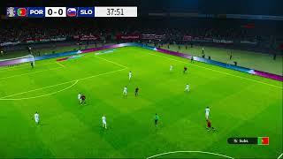 Portugal vs Slovenia | PLAY OFFS | UEFA Euro Cup 2024 | eFootball Pes 21 Gameplay PLSL 142