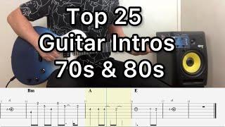 25 Classic Guitar Intros from the 70s and 80s with Tabs | Ultimate Playlist