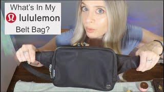 ASMR Gum Chewing | What's In My Lululemon Belt Bag | Whispered