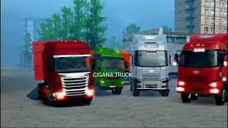 SUPER TRUCK!!  truk joget truk trailer adu muatan