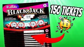 Grattage De 150 Tickets BLACKJACK  J’ADORE 