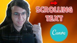 How To Create Scrolling Text in Canva (Easy Way)