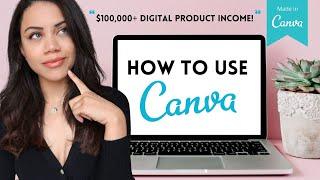 CANVA TUTORIAL FOR BEGINNERS | THE PROGRAM I USED TO MAKE $100,000 IN DIGITAL PRODUCT INCOME!