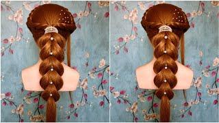 Quick Party Hairstyles for Long Hair | Simple & Stylish Open Hair Ideas for Girls | Hair Style Girl