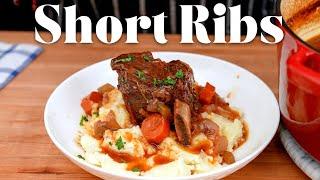 3-Hour Red Wine Braised Short Ribs - Can I make the tastiest meal ever?