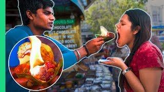 Exotic Indian Street Food Tour in Delhi, India! Crazy FLAMING FIRE PAAN!