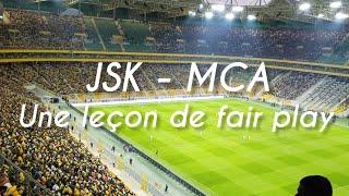 JSK vs MCA, une vraie leçon de fair play, bravo au public