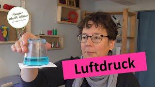 Zeitungshund, gefangenes Wasser, Barometer bauen - Experimente für Kinder zum Thema Luft und Wetter