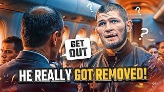 Khabib Nurmagomedov Escorted Off The Plane