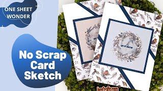 Super Fast Patterned Paper Cards without Scraps