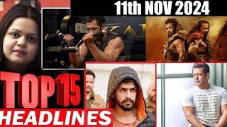 Top 15 Big News of Bollywood | 11th  NOVEMBER 2024 | Salman Khan , Ramayana, Sunny Deol, Amir Khan