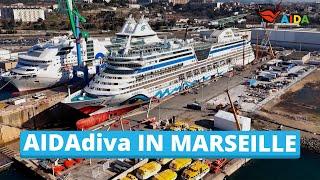 AIDAdiva | Drohnenaufnahmen von der Werft in Marseille