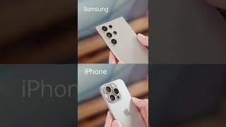 Samsung vs iPhone =? #mobile #samsung #iphone #shortvideo #shorts