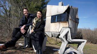 Cabin built using trees damaged by emerald ash borer