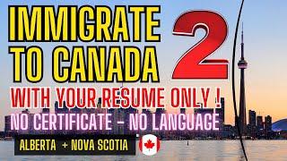 Immigration to Canada Without a Job Offer in 2024 - Check if You Are on the List ! Part 2